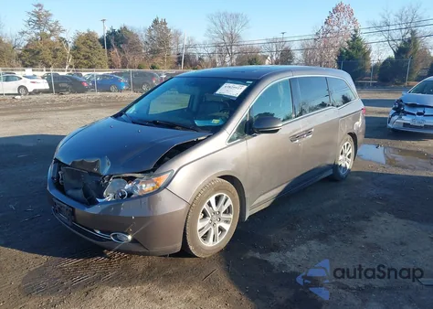 2014 Honda Odyssey Touring/Touring Elite z USA, uszkodzony, nr VIN 5FNRL5H96EB078175